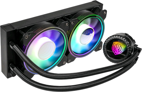 KOLINK UMBRA VOID 240 ARGB CPU LIQUID COOLER DISSIPATORE A LIQUIDO 2 VENTOLE 240mm INTEL SOCKET 1700 AMD AM5/AM4 BLACK